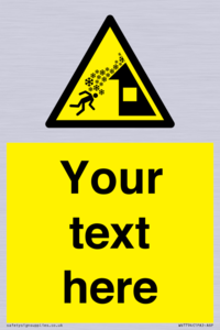 Custom warning roof avalanche